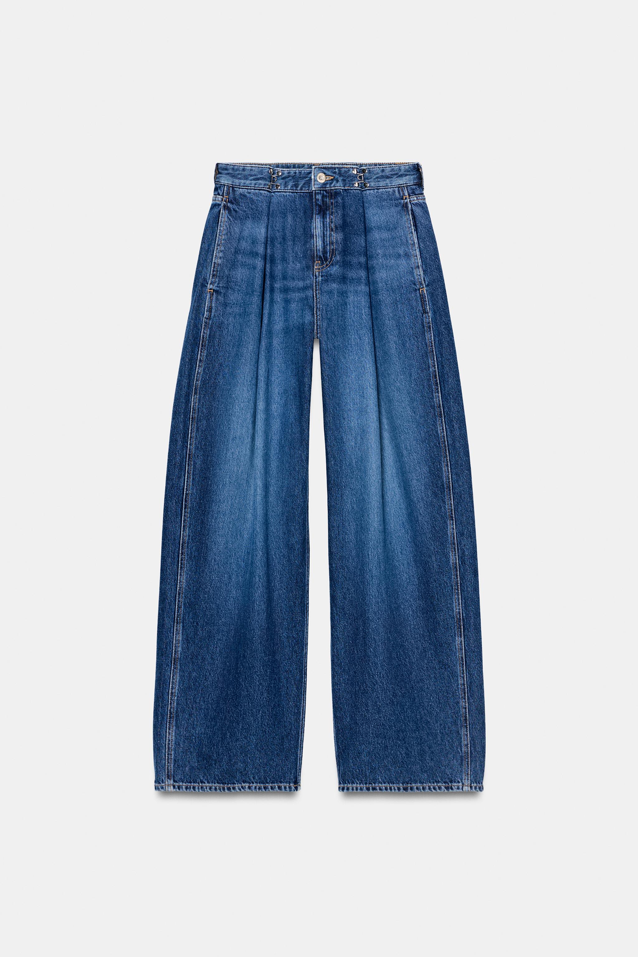 Z1975 HIGH WAIST LOOSE FIT HOOK JEANS